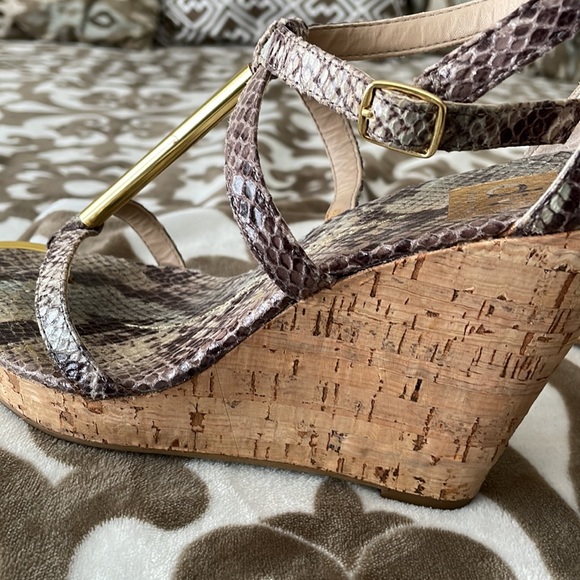 Dolce Vita Womens Snake Print Wedge Sandals - Picture 12 of 12